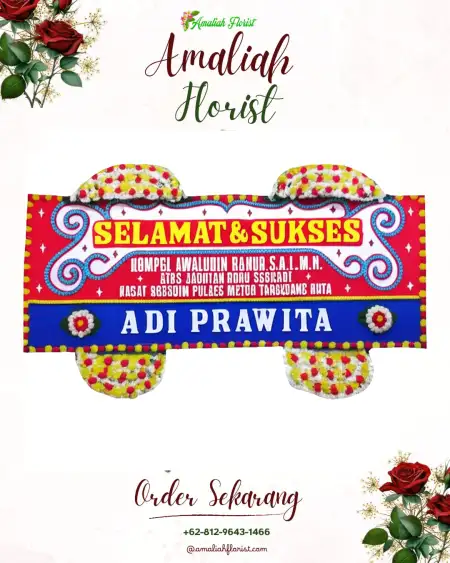 Papan Bunga Ucapan Selamat Sirongge